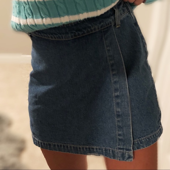Vintage Dresses & Skirts - Vintage Jean Skort